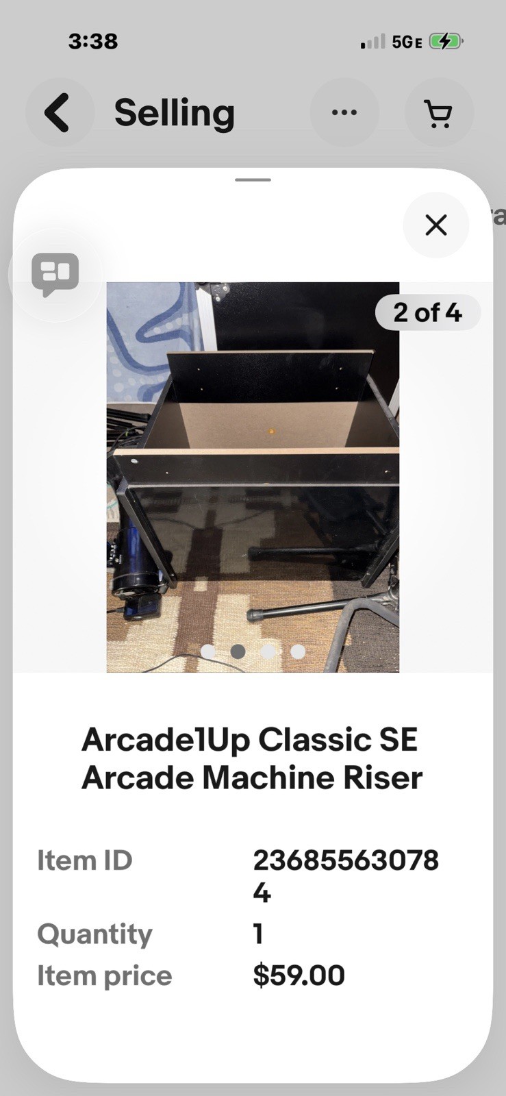 Arcade1UP Arcade Cabinet Riser Stand Height Boost 1 Foot Classic Machine