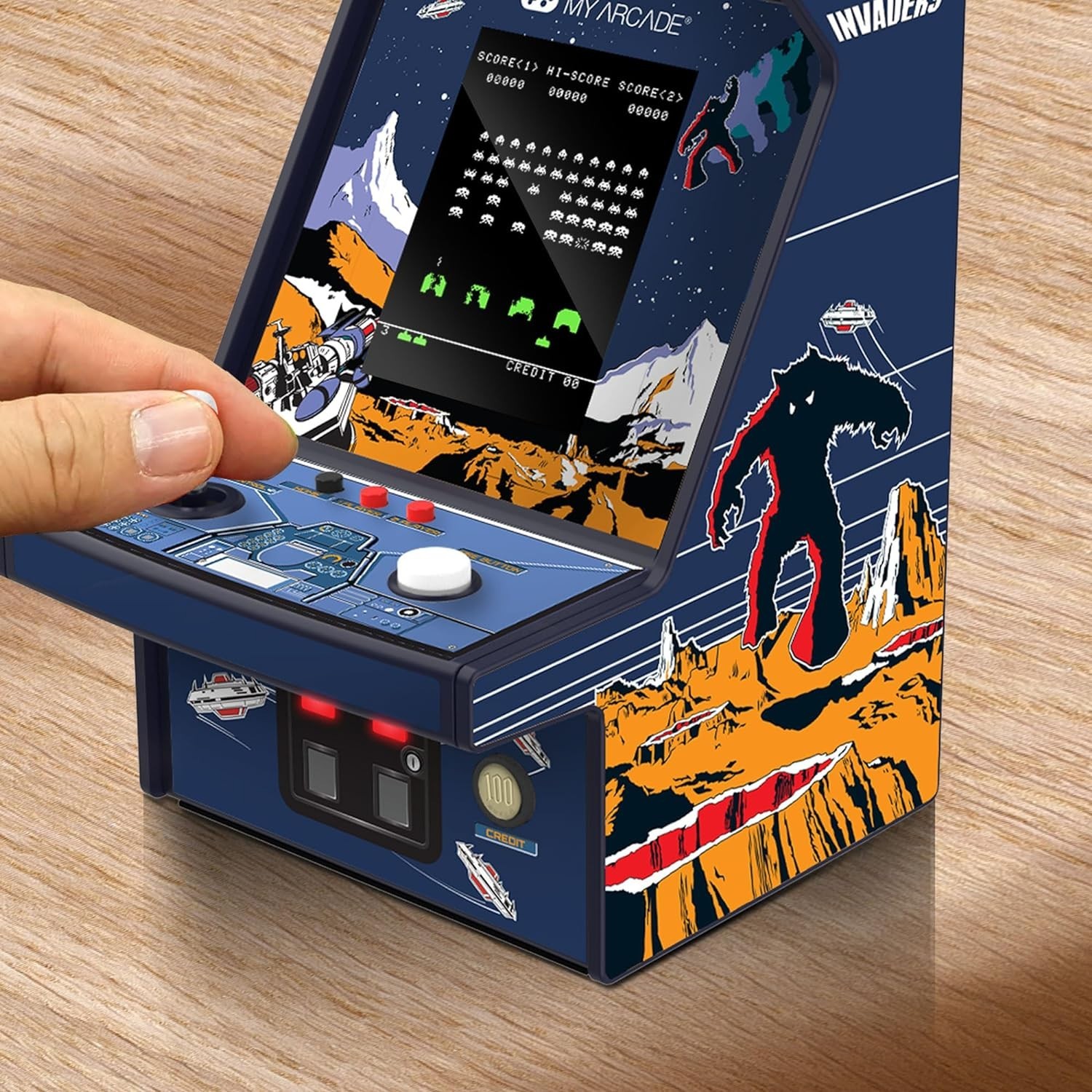 Collectible Space Invaders 6.75″ Mini Arcade – Retro Gaming at Your Fingertips
