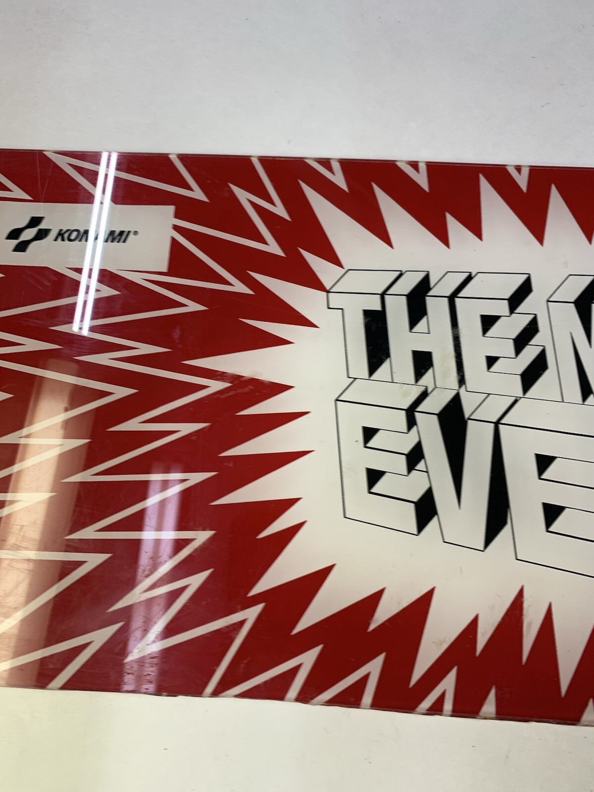 Vintage Arcade Video Game Original Konami Marquee “Main Event”