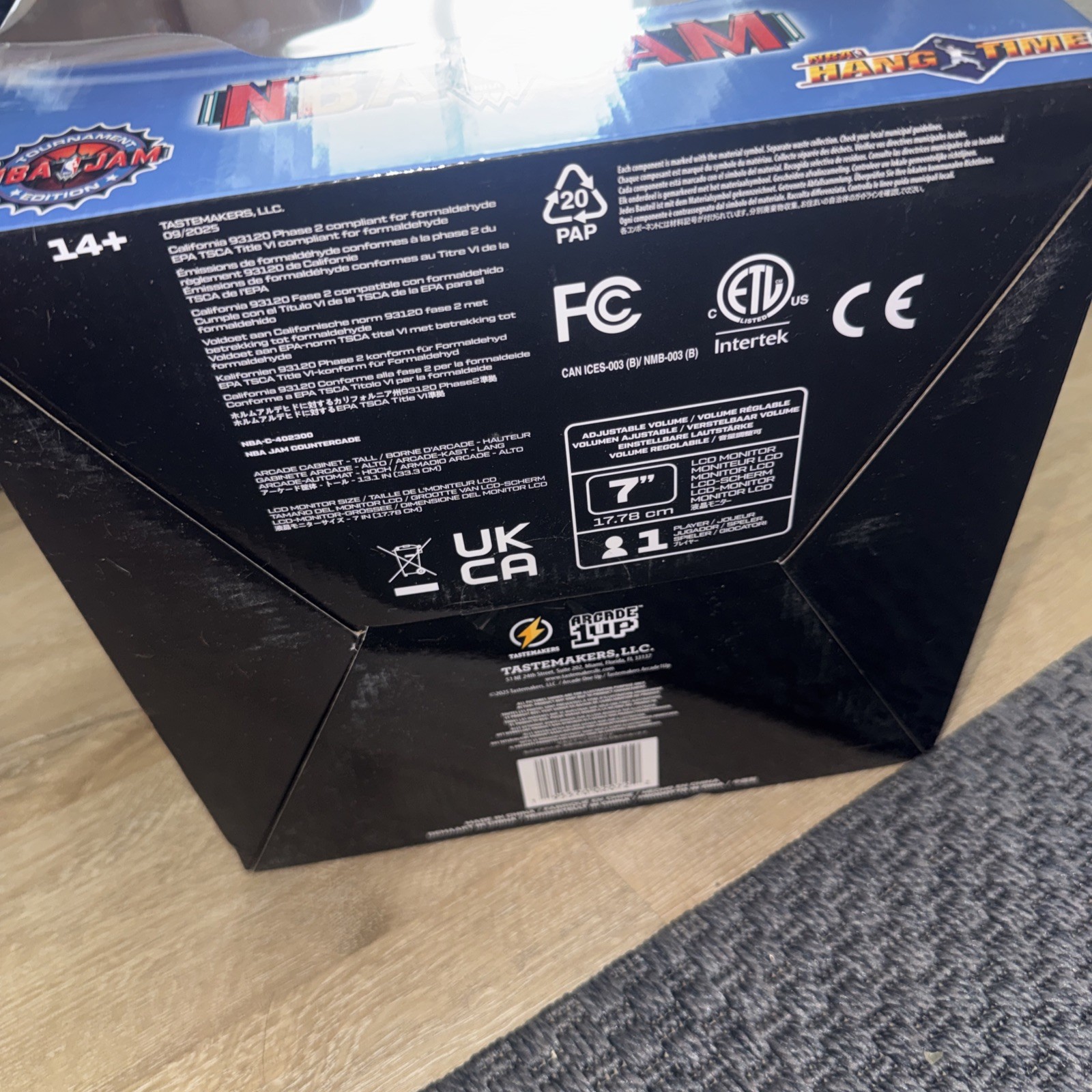 Arcade1Up NBA JAM Countercade Arcade w/3 Games, 7″ LCD Screen (Open Box)