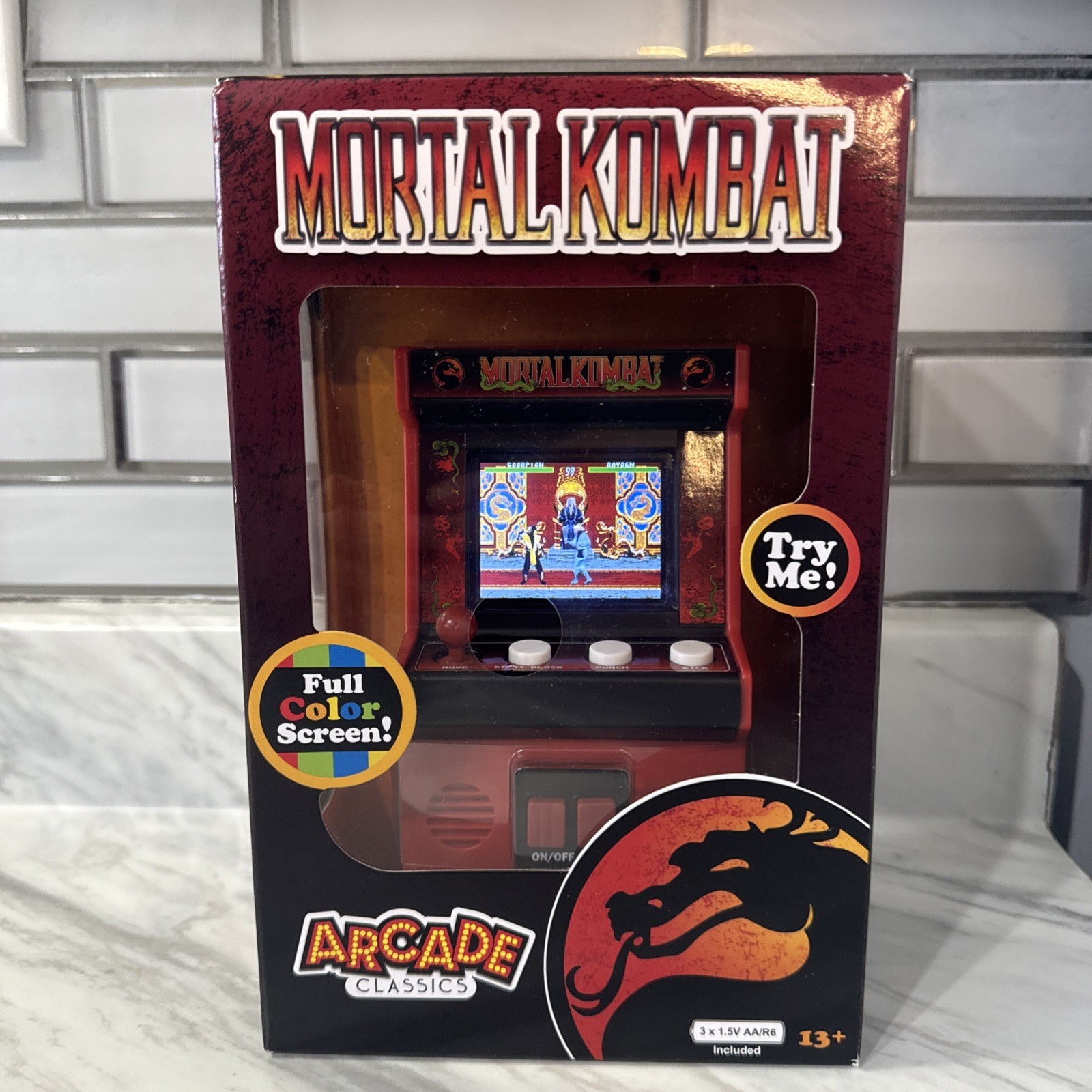 Mortal Kombat Mini Arcade Classics Basic Fun 90’s Video Game WB New RETRO GAMING