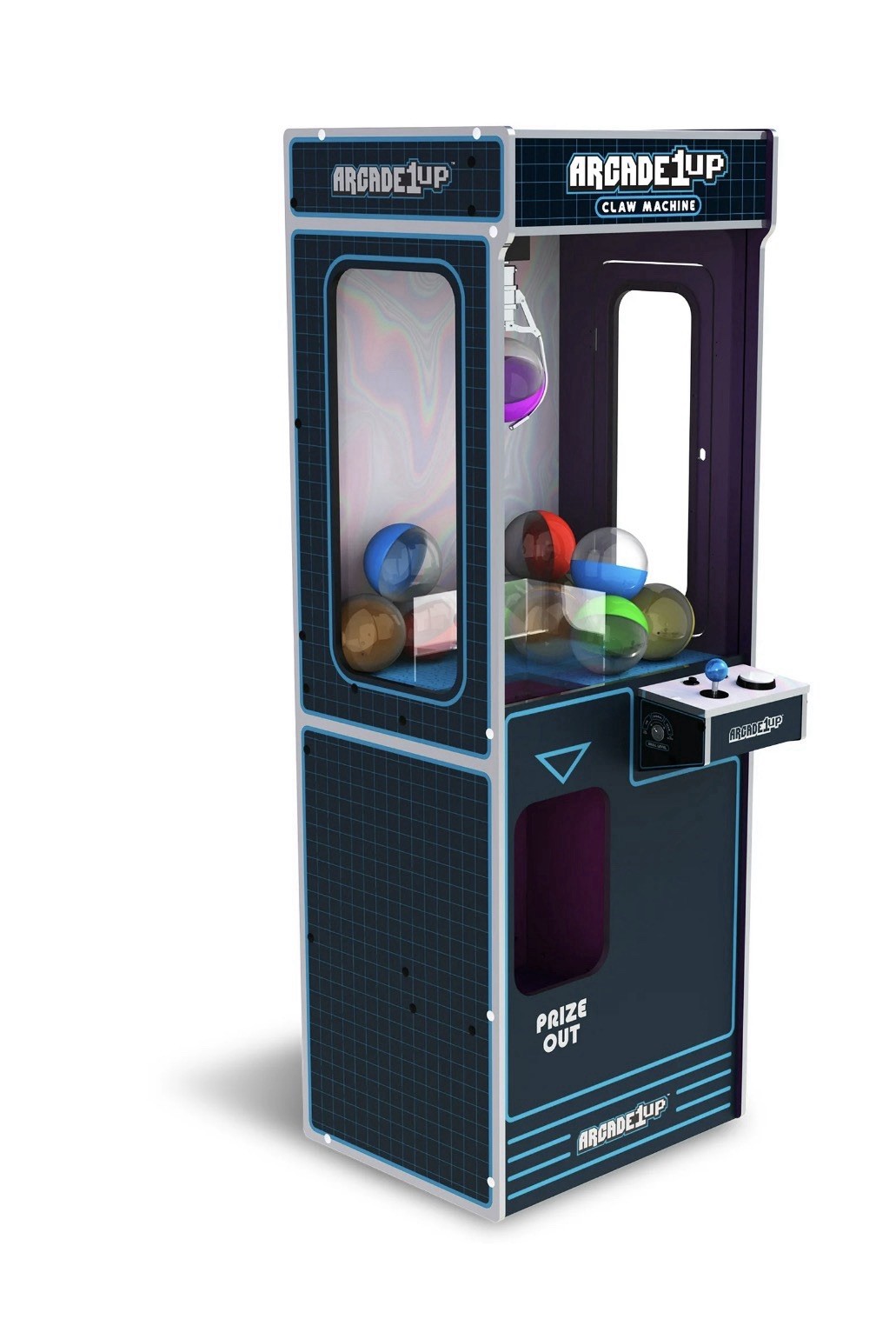 New Arcade1Up Full-Size Claw Machine 12 Capsules Light-Up Toys Games Arcade Fun