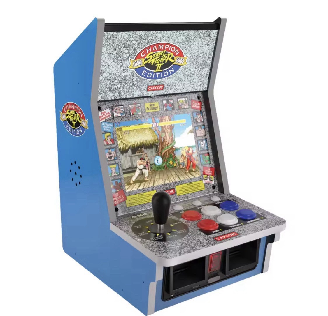 Evercade Alpha Street Fighter Bartop Arcade 8” IPS Capcom Pre-Assembled New