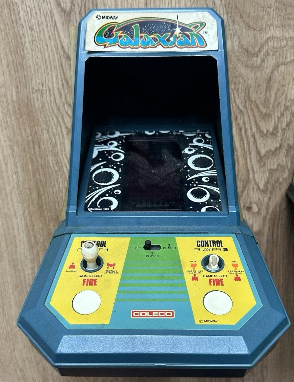 VTG 1981 Coleco – Galaxian Mini Tabletop Mini Arcade Game Nintendo Midway WORKS