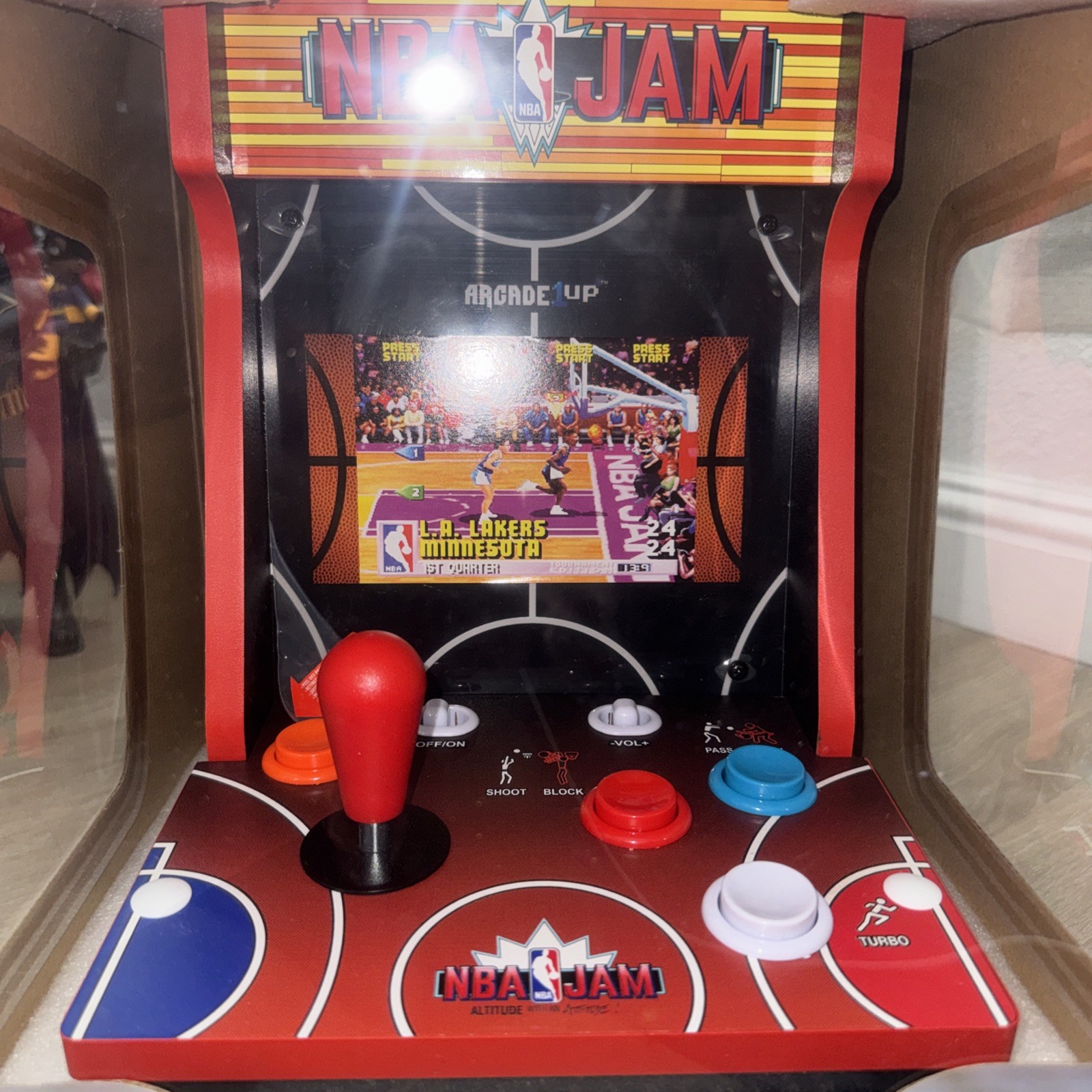 Arcade1Up NBA JAM Countercade Arcade w/3 Games, 7″ LCD Screen (Open Box)