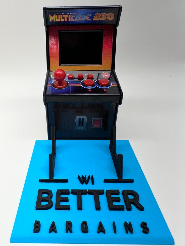 Multicade 230 Sound Logic XT Mini Retro Arcade Video Game Machine – works. EUC