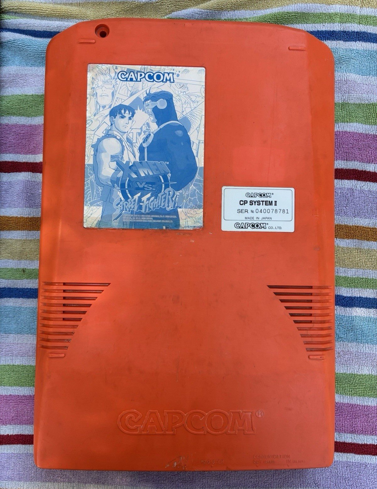 Capcom cps2 xmen vs street fighter a&b board (hispanic) jamma Original Battery