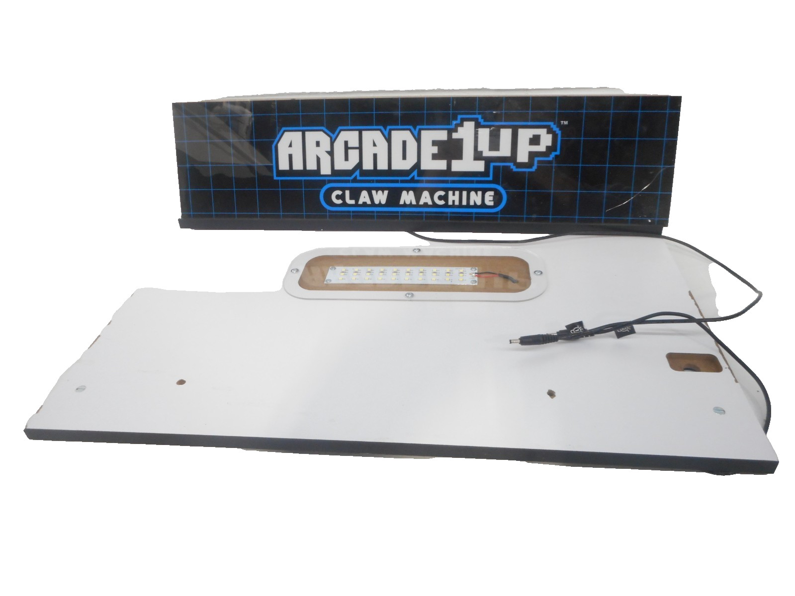 Arcade1Up Full-Size Claw Machine Light-Up Marquee Arcade Prizes , Front Sign wit