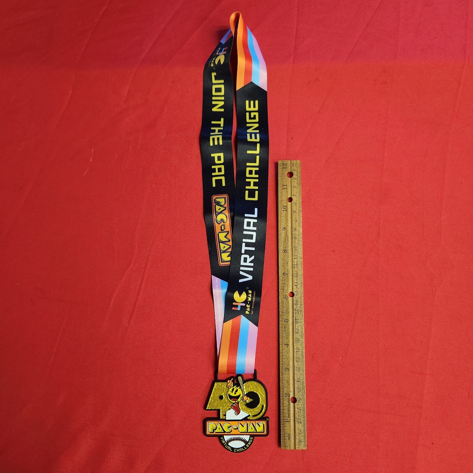Bandai Namco PAC-MAN 40th Virtual Challenge Metal Medallion Pendant with Lanyard