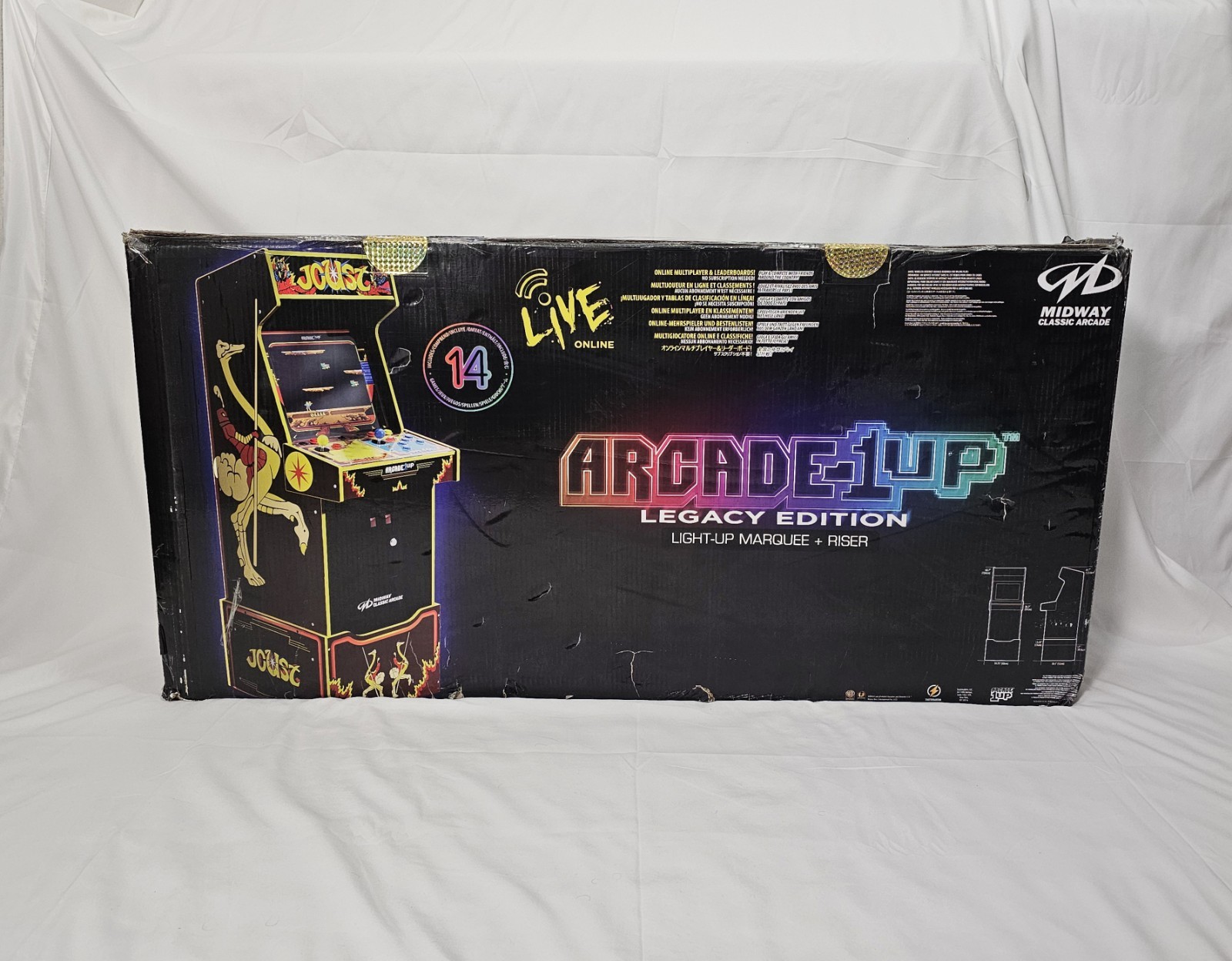 Arcade1up Joust Legacy Edition 14-in-1 Midway Classic Arcade New