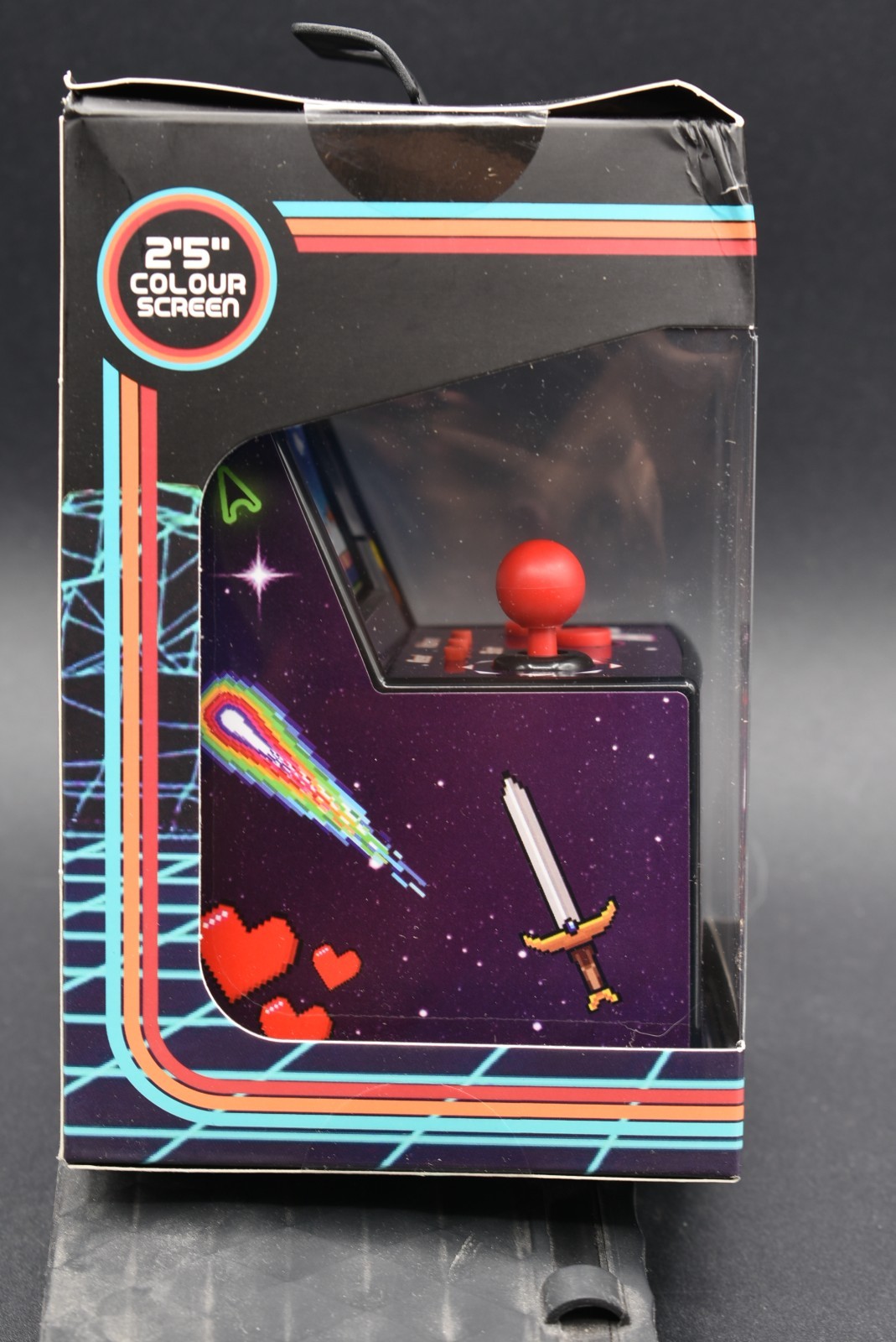 Orb Mini Arcade Machine 240 Built-In Games 8-Bit Retro Arcade Games 2.5” Screen