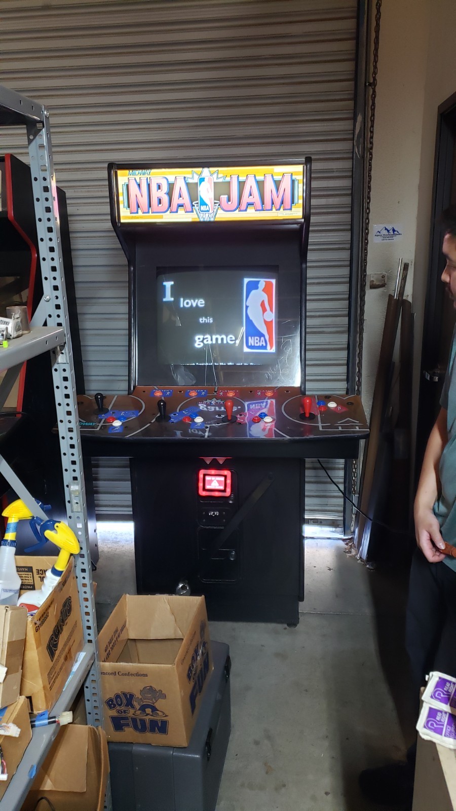 NBA JAM ARCADE MACHINE by MIDWAY 1993 (Great Condition)