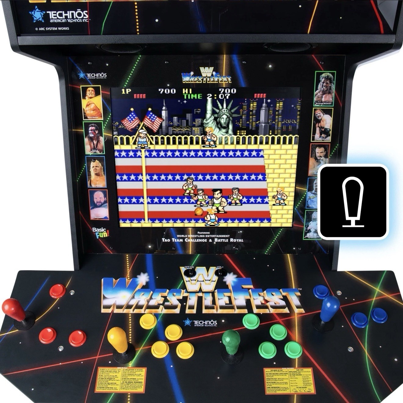 4 Player WWE Wrestlemania Supreme Series Premium Arcade Cabinet 5 Games Included