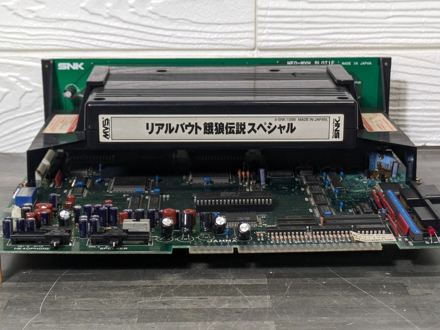 SNK MVS NEO GEO Real Bout Fatal Fury Special Cartridge w/NEO-MVH SLOT1F JAMMA