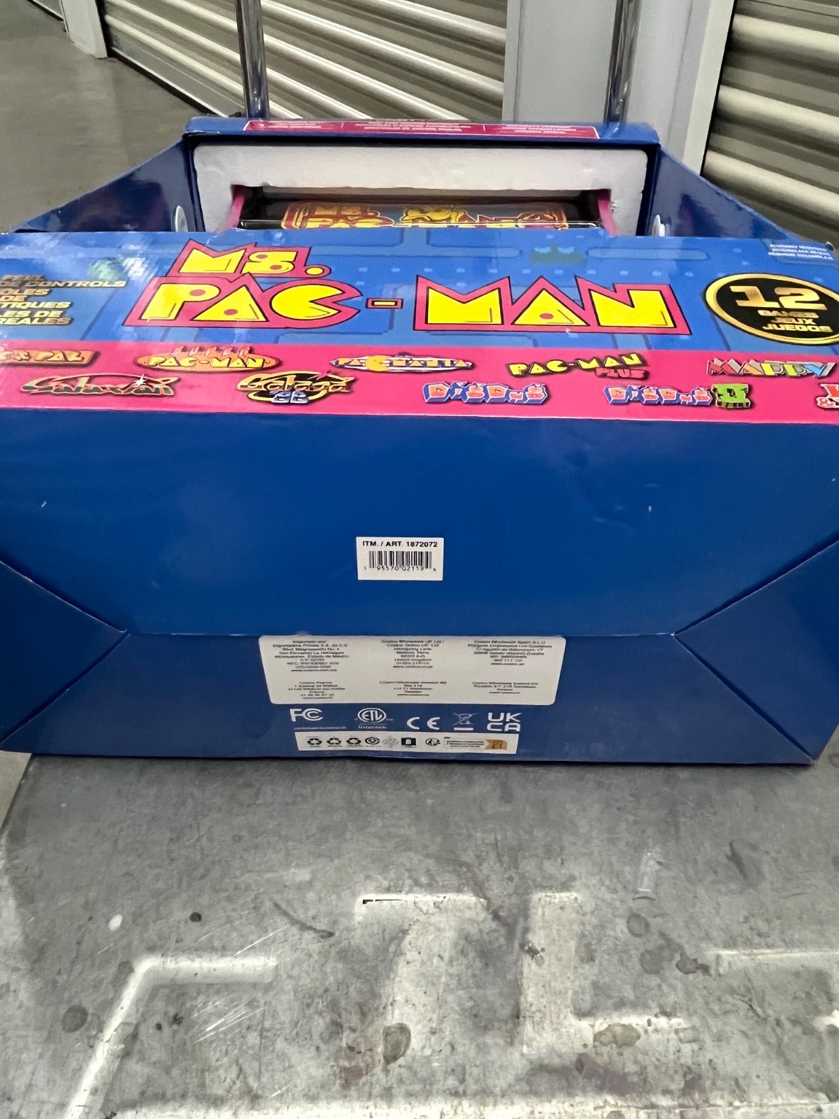 NEW IN BOX! Arcade1Up Ms. PAC-MAN Partycade 12 Games in 1, 17″ LCD Color Screen