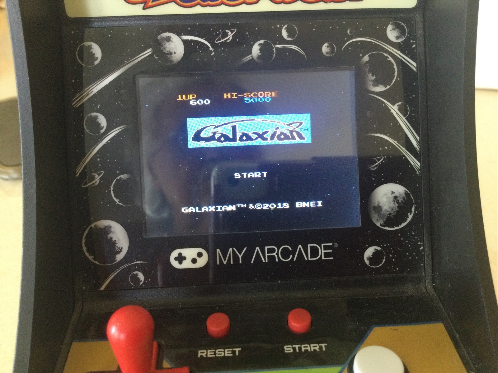 Galaxian My Arcade Mini Retro Arcade Machine Tested Works Classic Video Game