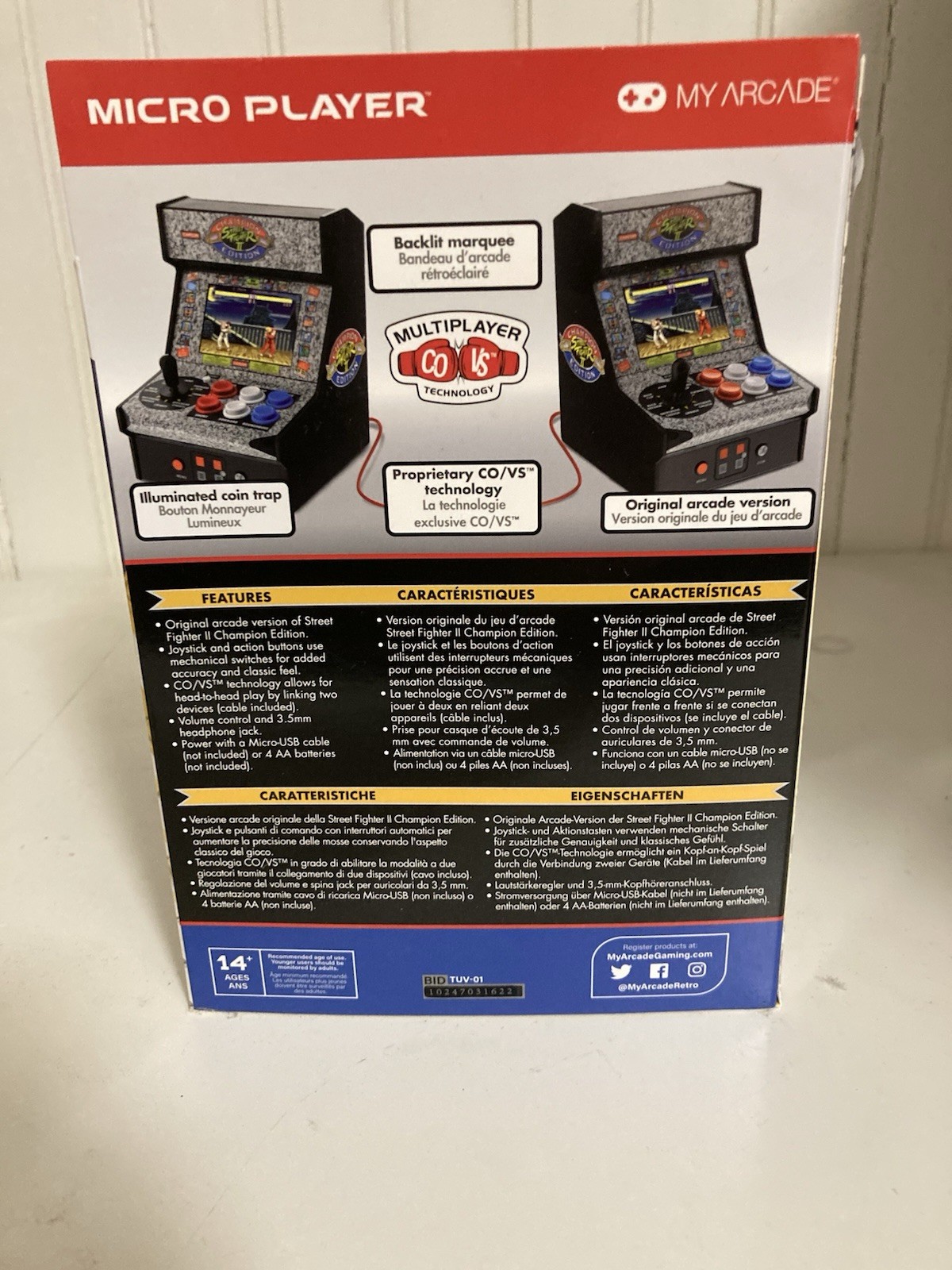 STREET FIGHTER 2 CHAMPION EDITION MY ARCADE MICRO PLAYER RETRO ARCADE