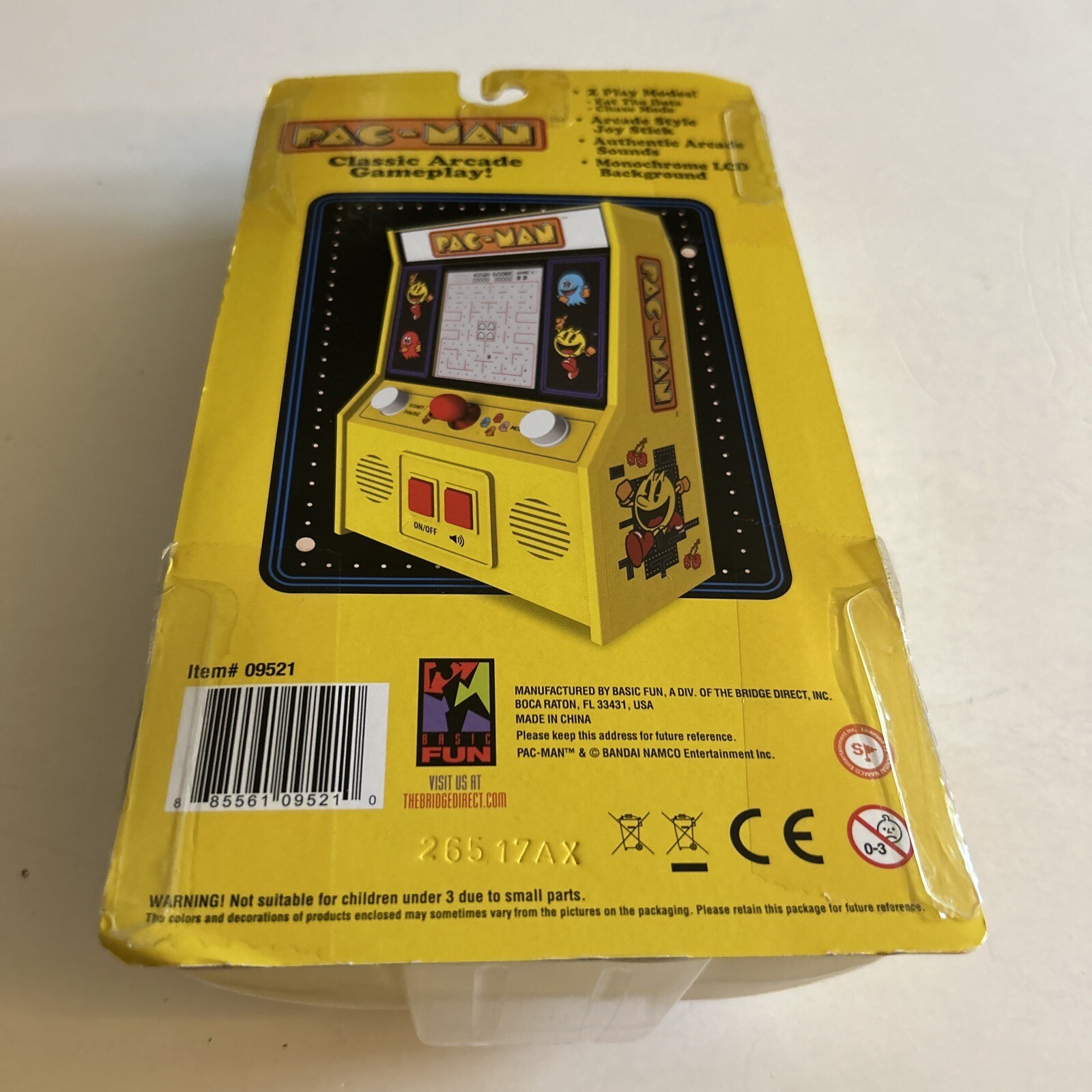 Pac-Man Mini Arcade Game Pacman Machine TESTED AND WORKING