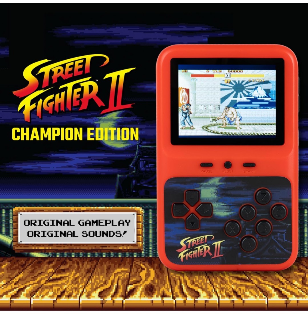 Street Fighter II Champion Edition Retro Color Handheld Game NEW