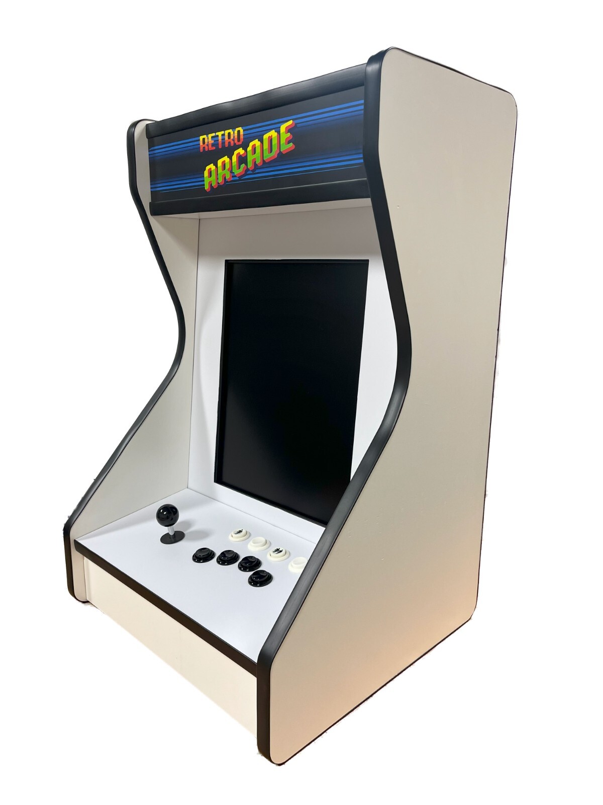 White Bar Top / Table top Vertical Arcade For Your Home! With 516 Games!