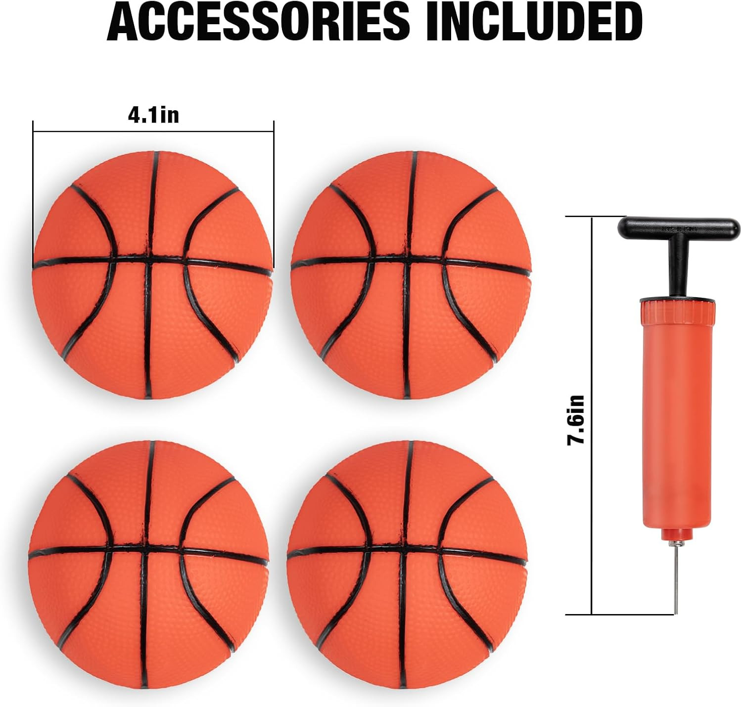 Dual Shot Basketball Arcade Machine for Home with Adjustable on Front & Back – I