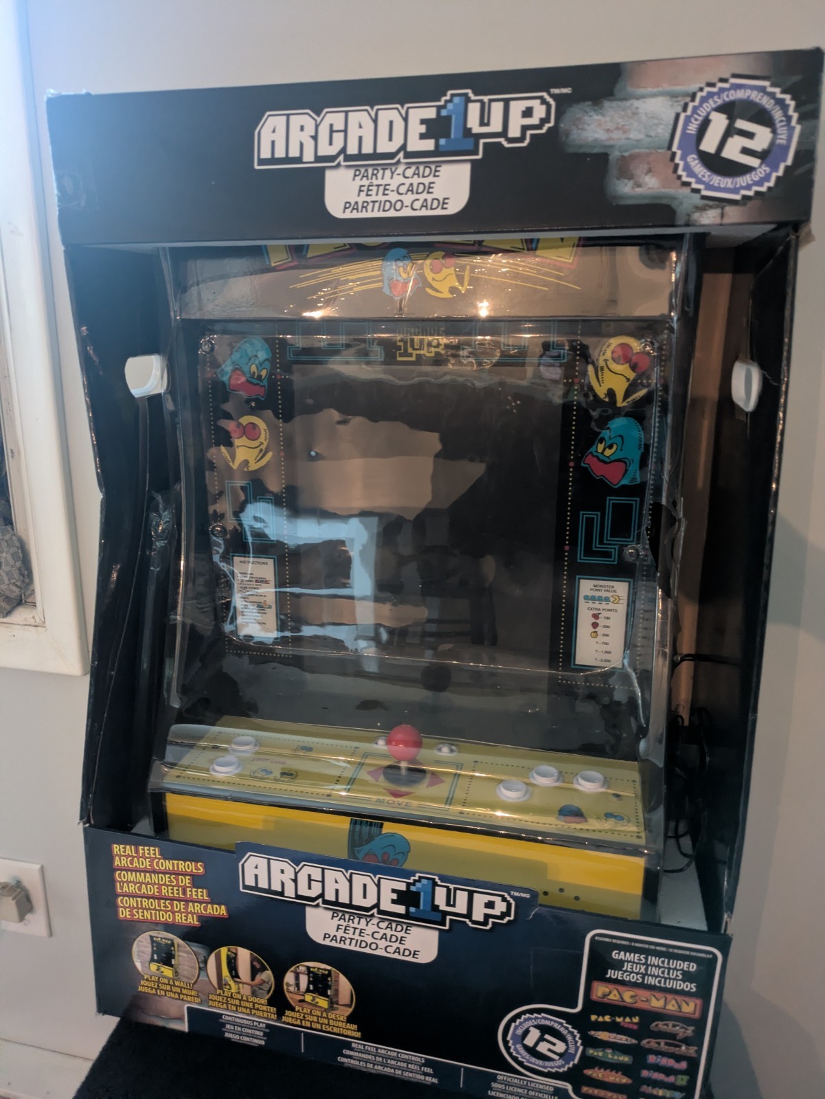 Arcade1up Pac-Man Partycade 12 Games in 1 Compact Arcade Machine