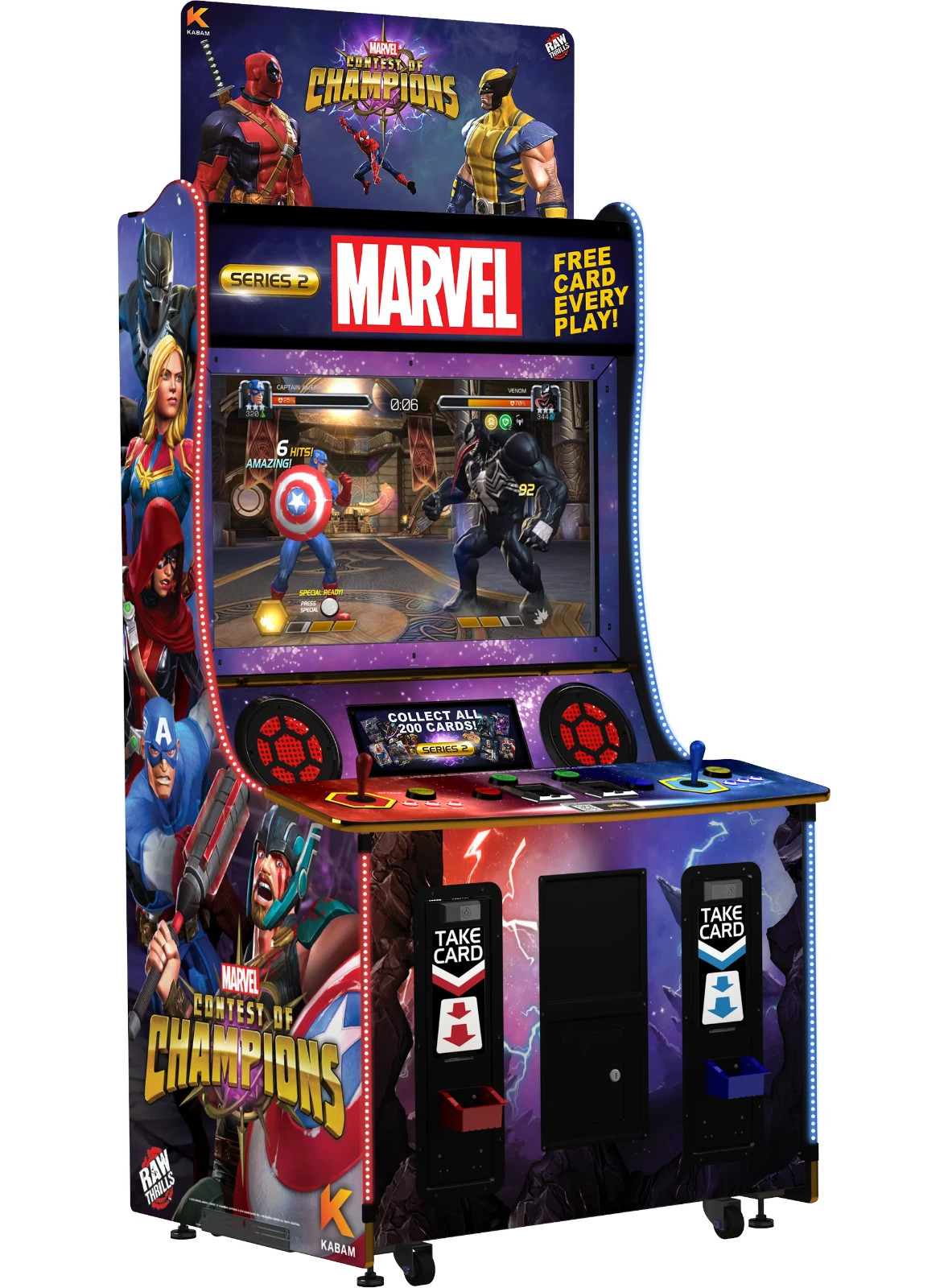 Marvel: Contest of Champions Arcade Machine – 2 Player 3v3 Game | Raw Thrills