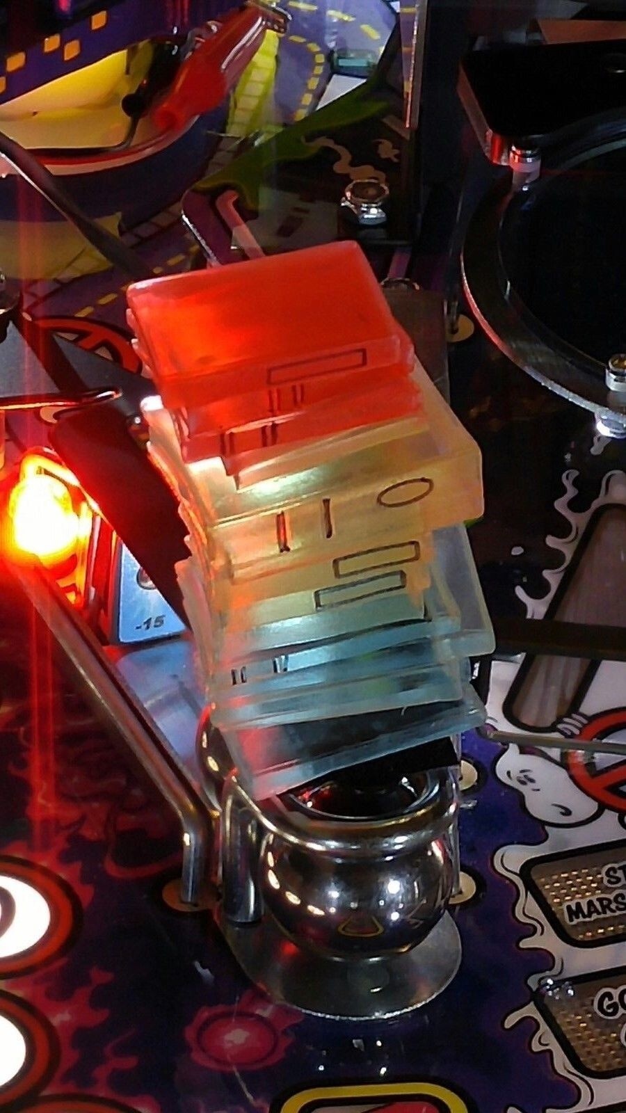 Ghostbusters Glowing Symetrically Stacked Colored Books