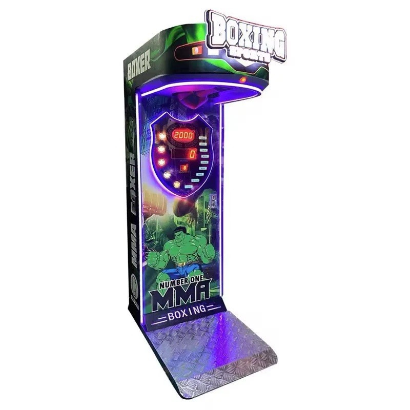 Boxer Machine boxing machine Arcade Game With Bill Acceptor And Coin Mechanism