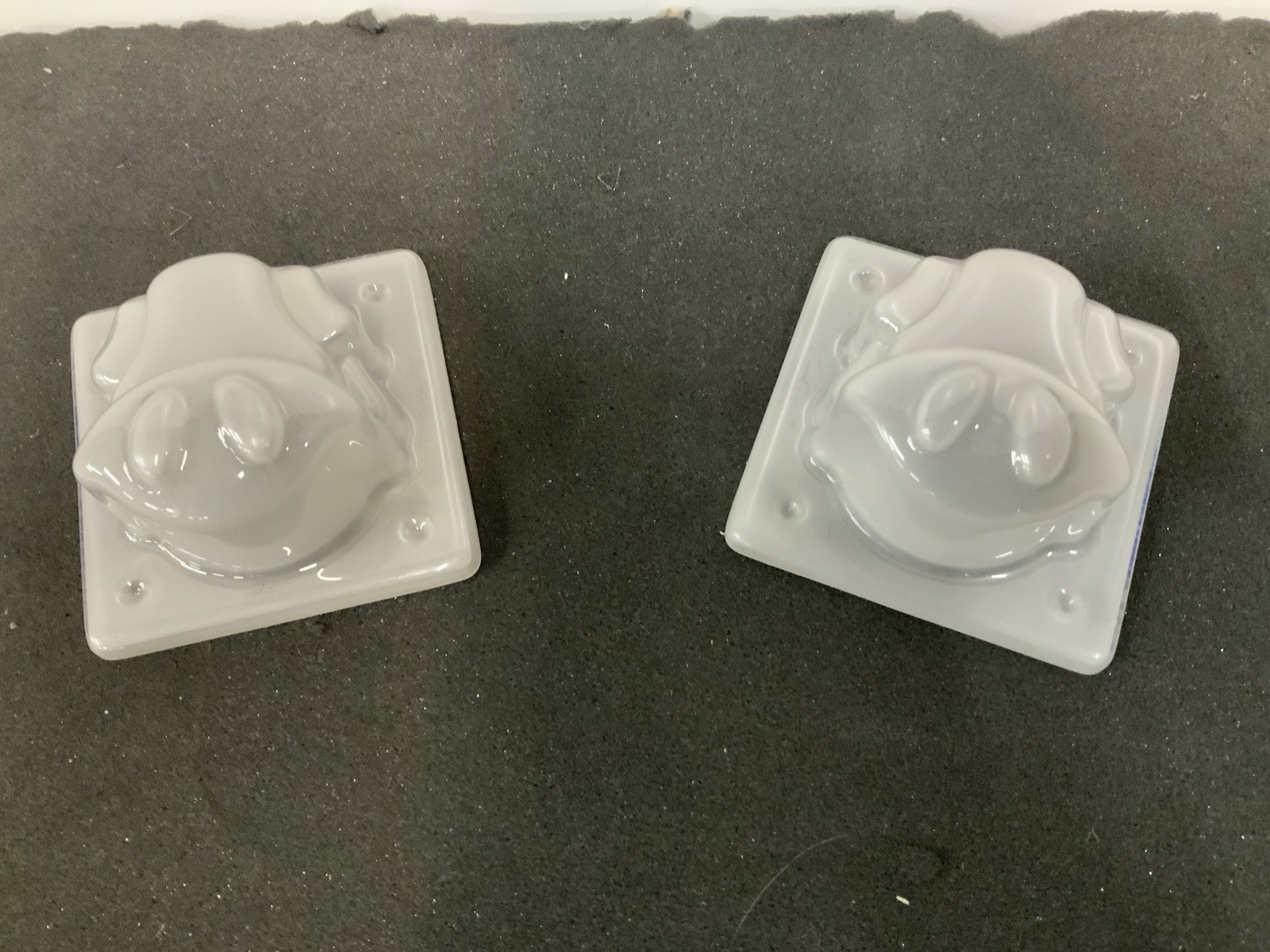 Pair Of 2 Frog Buttons From Ice games Frogger Arcade Game