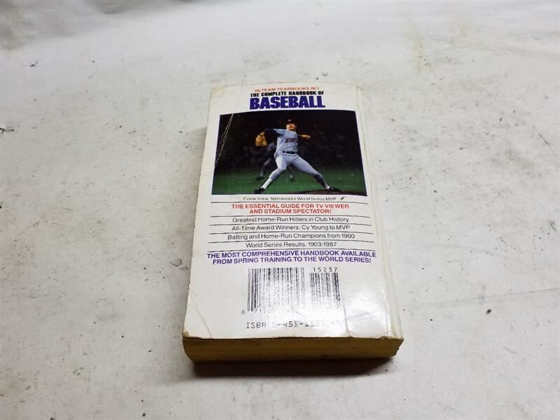 1988 The Complete Handbook of Baseball 18th Edition – Edited by Zander Hollander