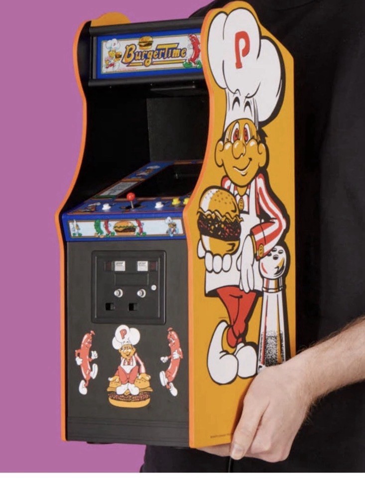 Official Data East BurgerTime 1/4 Size Arcade Cabinet NEW!