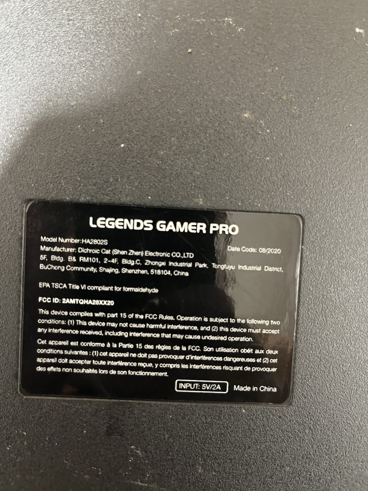 Legends Gamer Pro, Deluxe Table Top Arcade Game Machine, Home Arcade USED