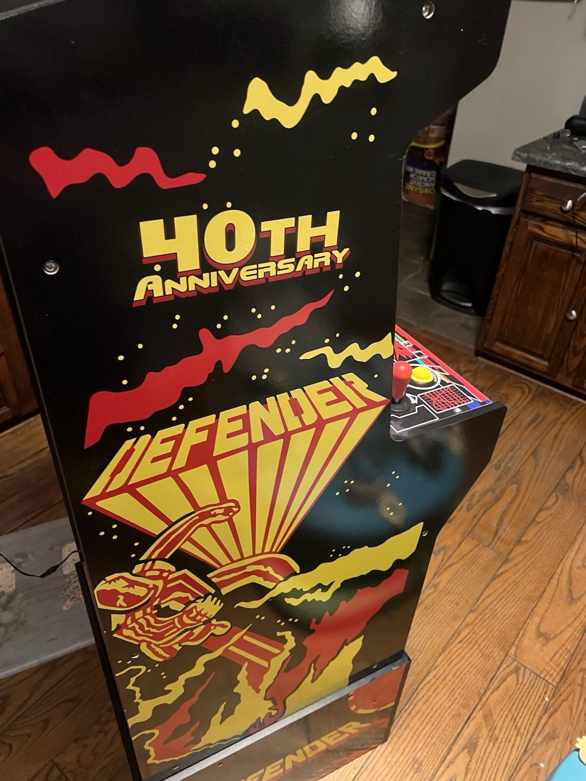 Arcade1Up 40th Anniversary Midway Defender Arcade game with riser