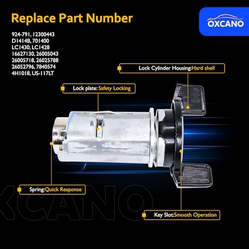 Ignition Switch Lock Cylinder with Key Compatible with Chevy GMC C1500 924-791