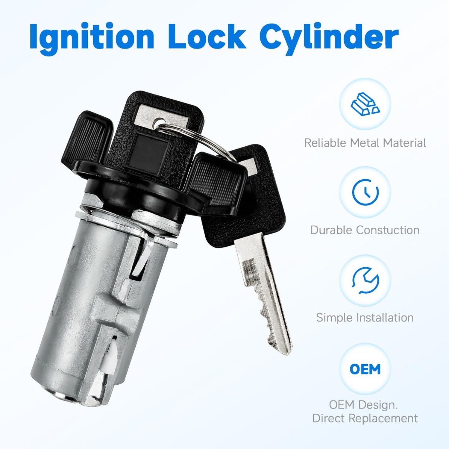 924-791 Ignition Switch Lock Cylinder with Keys Fit for GMC 1500 / Sonoma 199…