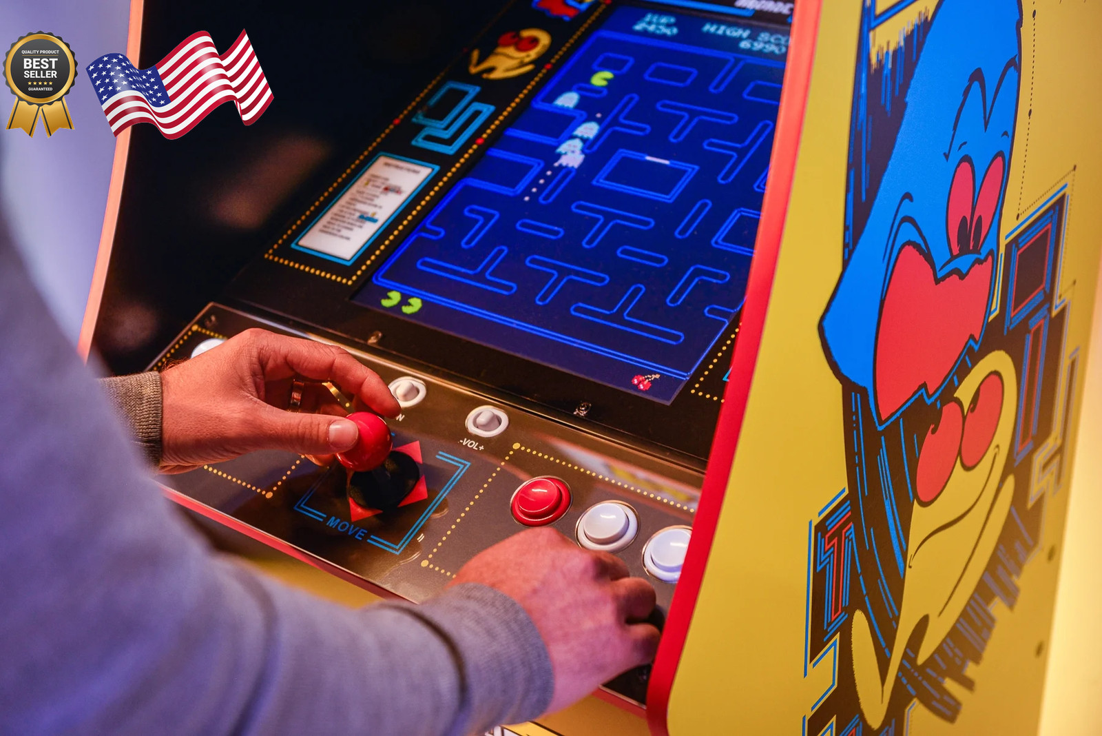 Arcade1Up PacMan Legacy Arcade Deluxe Edition FREE SHIPPING USA ONLY
