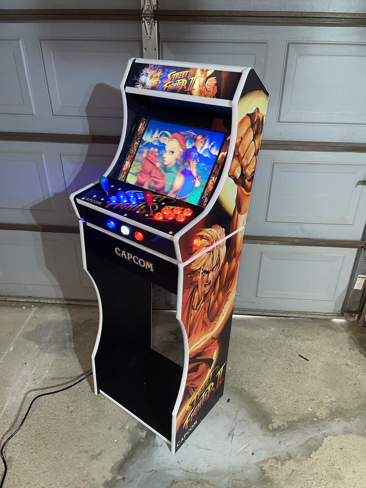 Street Fighter 2 Multicade Tabletop Bartop Arcade + Stand Raspberry Pi 4