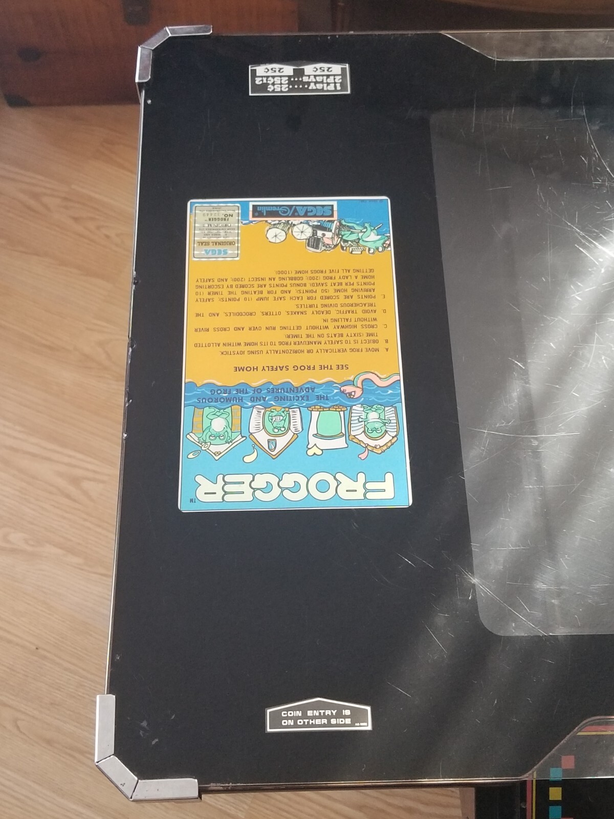 Frogger Cocktail Table Arcade Game Coin Op With Locks Keys Original Survivor