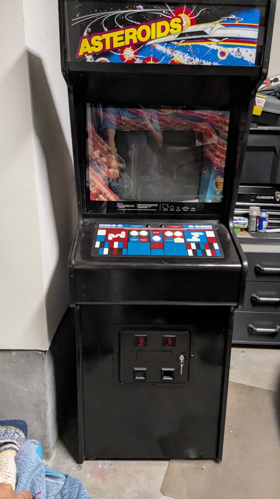 Atari Asteroids Original 1979 Arcade Machine Classic Video Game Cabinet