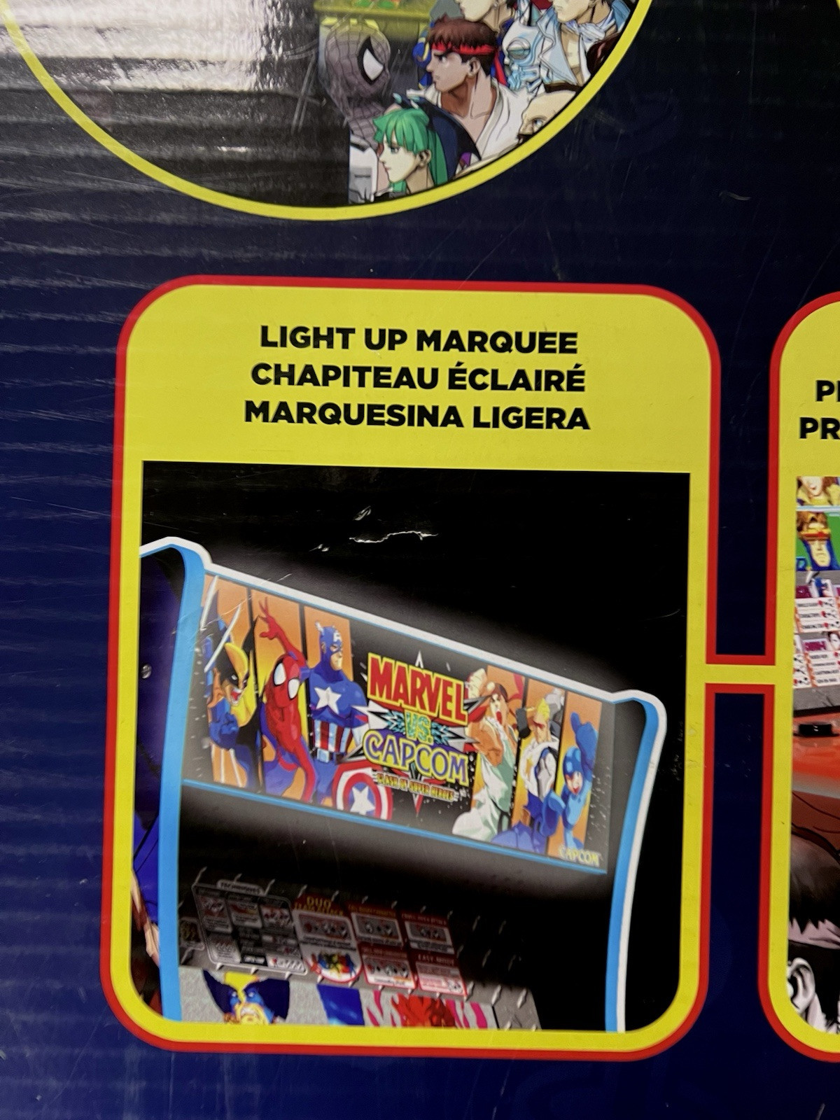 Marvel vs Capcom Arcade1Up LIMITED EDITION w/ Custom Stool/Riser/Lit Marquee USA