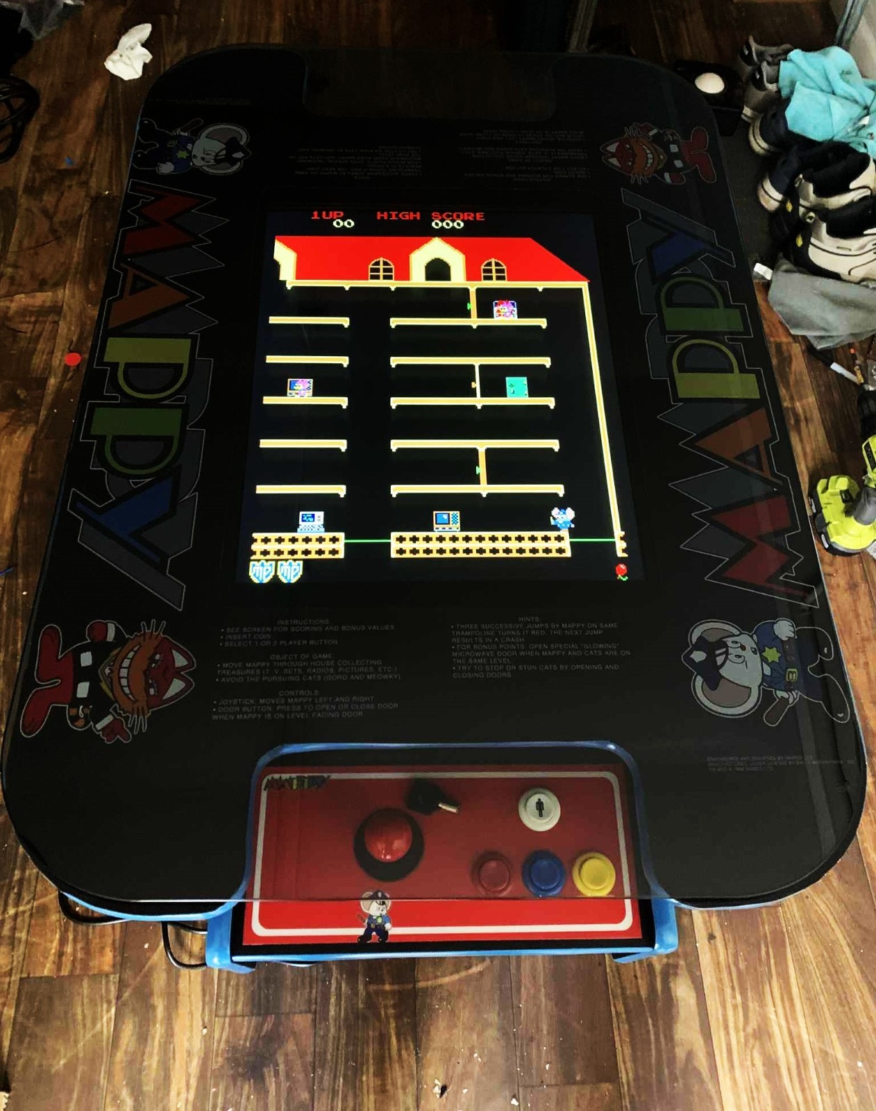 Arcade Games Cocktail Tables Ms. Pacman arcade game free play or coin operated