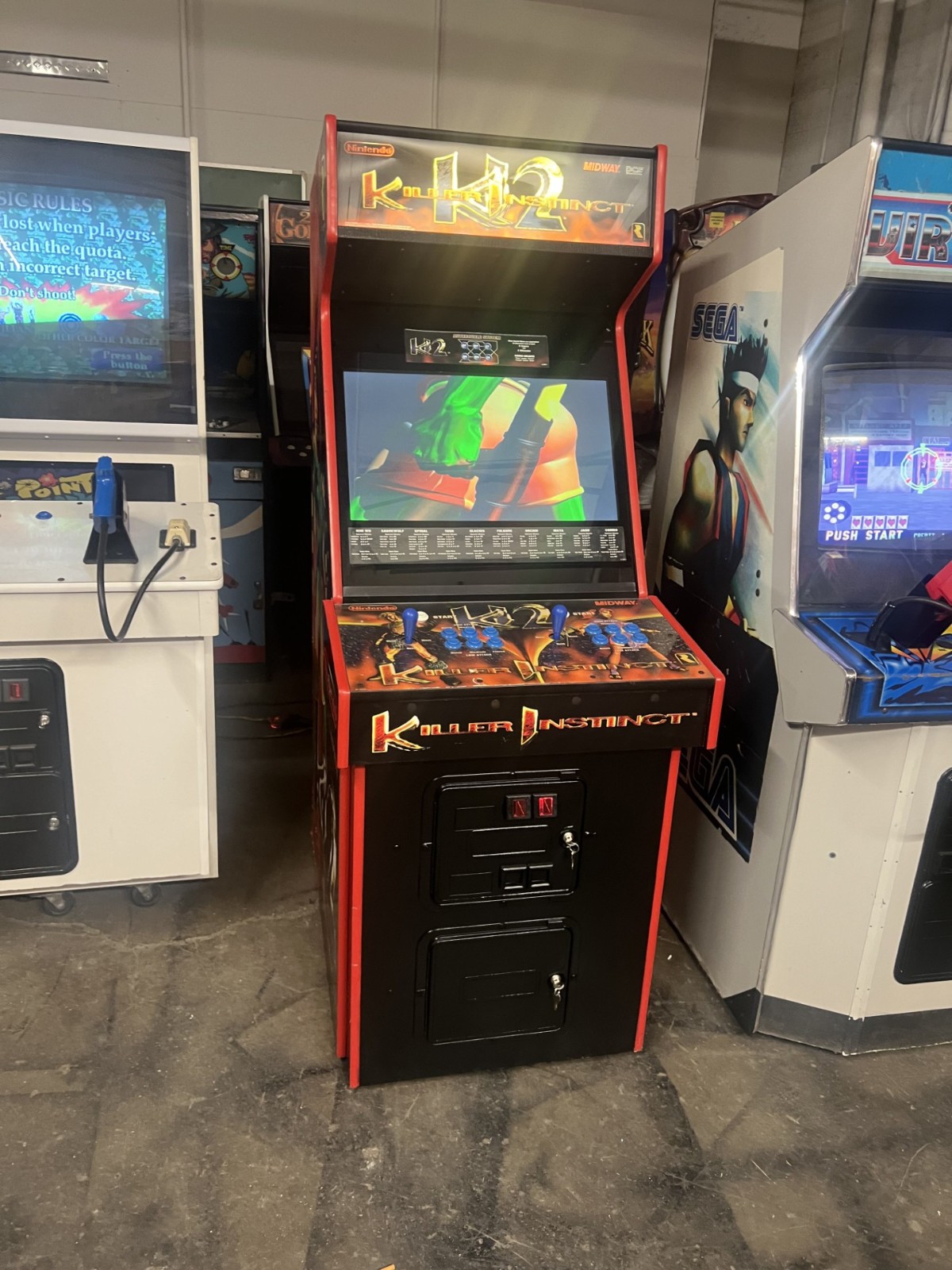 KILLER INSTINCT I & II ARCADE MACHINES by MIDWAY (ARCADE BUNDLE – BOTH MACHINES)