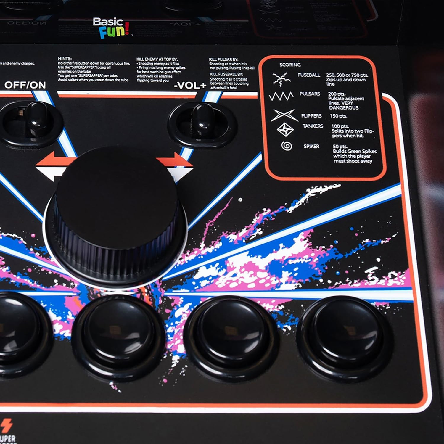 – Atari Tempest Counter Series Game Machine, 5 Games, 8″ Liquid Crystal Screen –