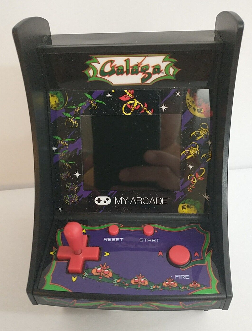 My Arcade Official Galaga Micro Player Handheld Retro Video Game Collectible