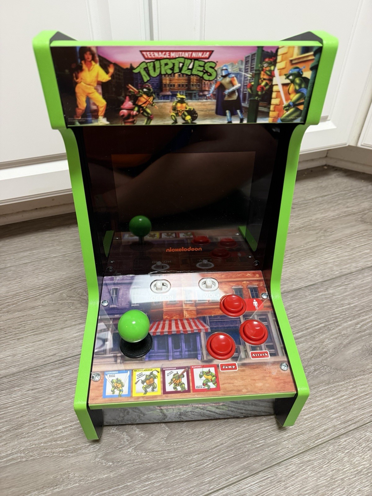Arcade1Up Teenage Mutant Ninja Turtles Turtles in Time Arcade 16″ TABLE TOP