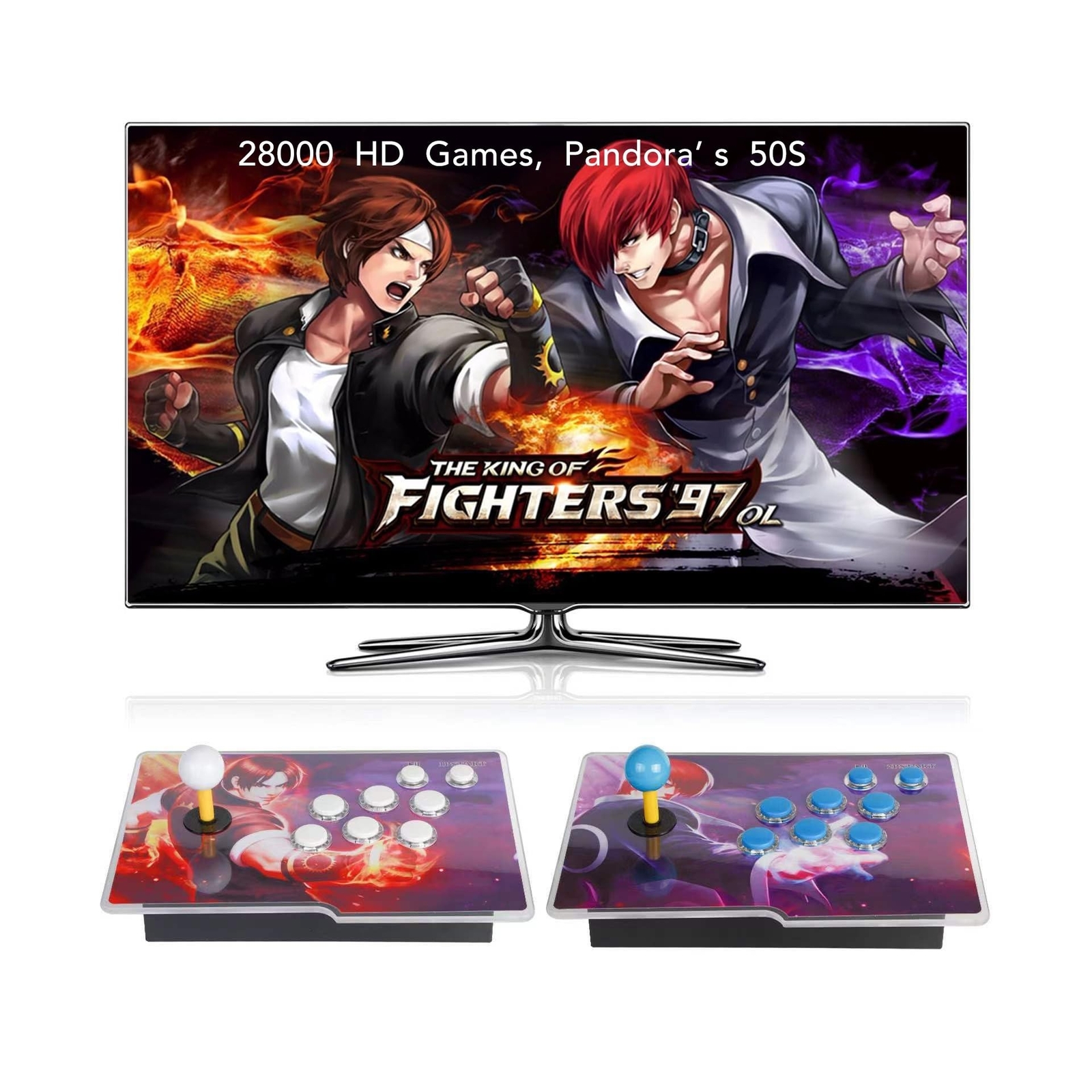 [28000 Game in 1] 50S Pandora Box Retro Games Arcade Game Console with Two Se…