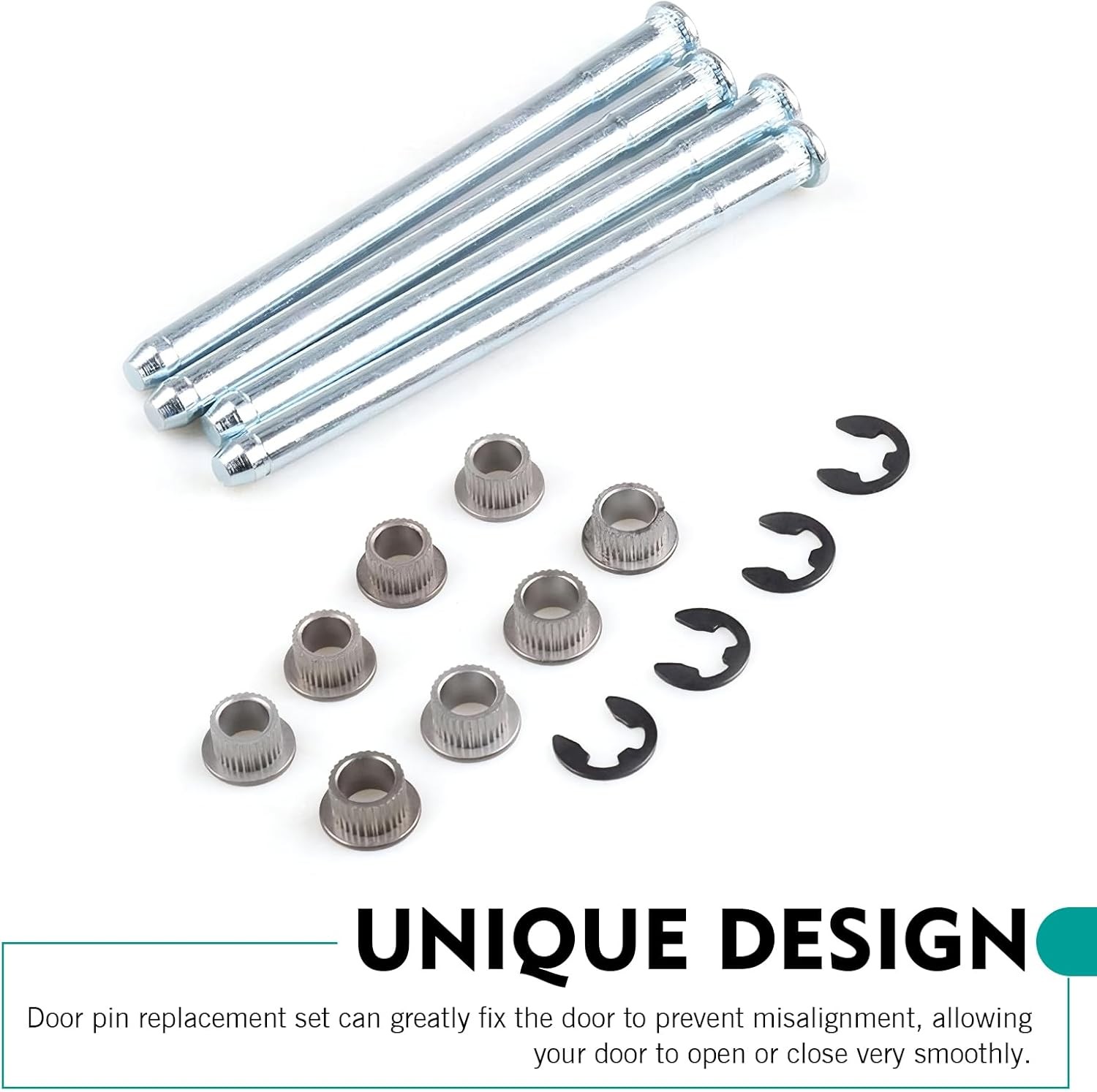 16PCS Door Hinge Pin Bushing Repair Kit Compatible with 1988 to 2002 Chevy GMC