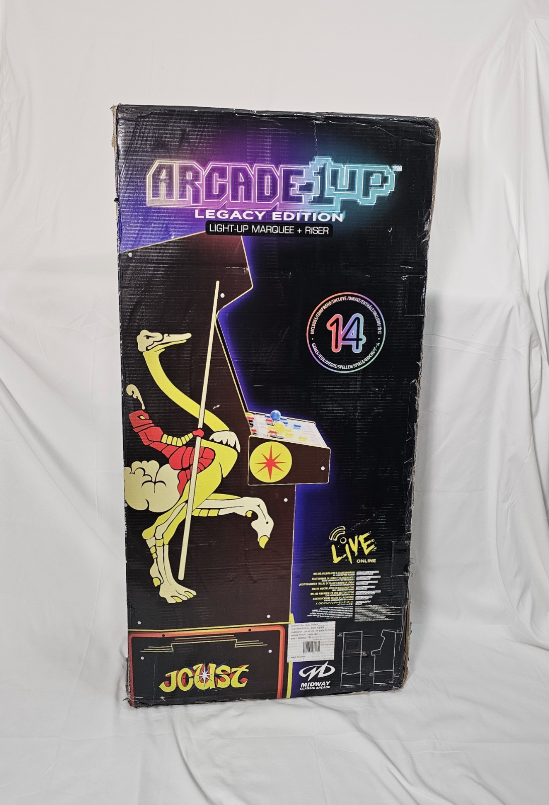 Arcade1up Joust Legacy Edition 14-in-1 Midway Classic Arcade New