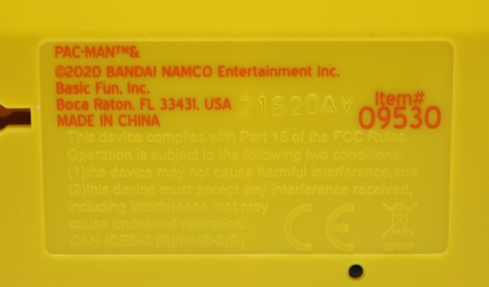 2020 Gold Label Pac-Man Mini Arcade Classic Video Game Bandai Namco #09530 Works